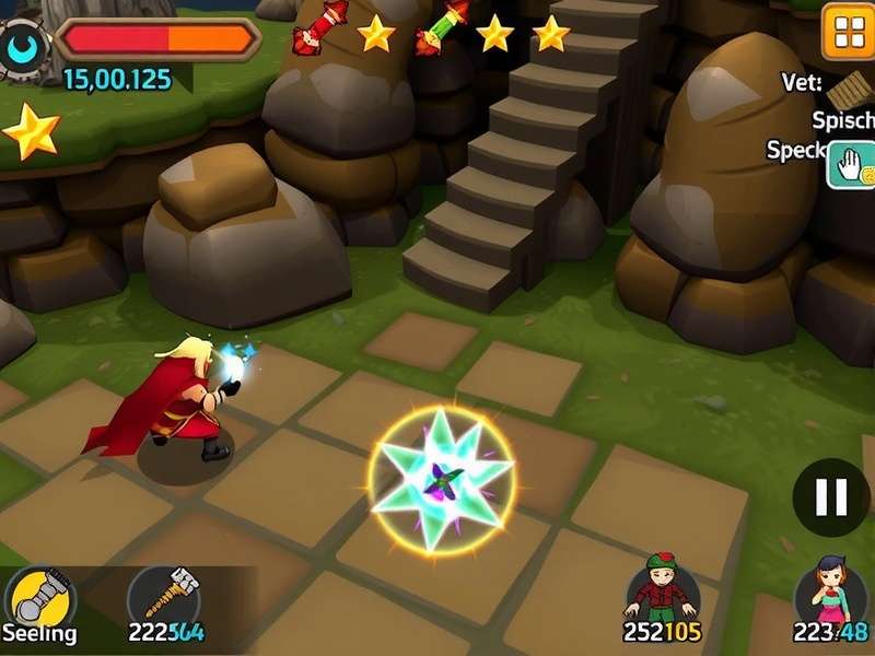 Spellcasting Dunker Hero Gameplay Screenshot